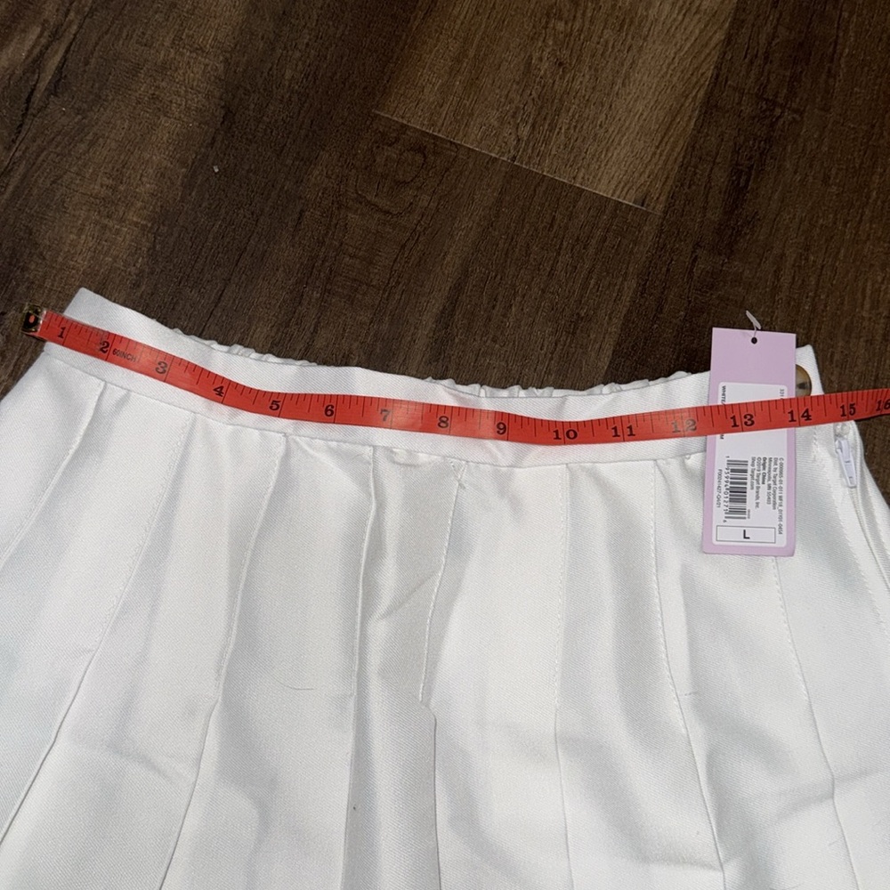 NWT Target Wild Fable Pleated White Mini Tennis Skirt - Picture 8 of 9